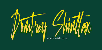 Domtrey Shinttax Font Poster 1