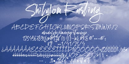 Shitylom Rustting Font Poster 5