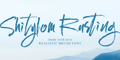 Shitylom Rustting Font Poster 1