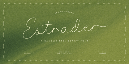 Estrader Font Poster 1