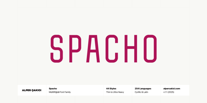 Spacho Font Poster 1