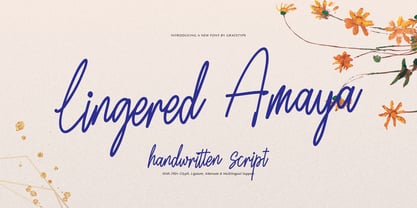 Lingered Amaya Font Poster 1