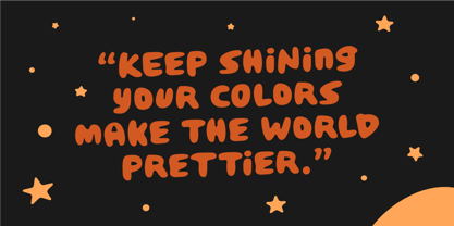 Shiny Rainbow Font Poster 3