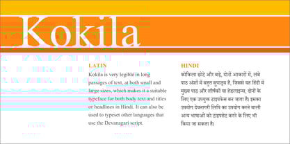 Kokila Font Poster 4