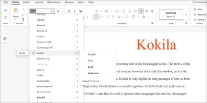 Kokila Font Poster 5