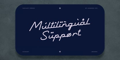 Radiant Sphere Font Poster 8