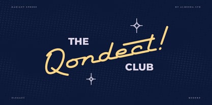 Radiant Sphere Font Poster 3