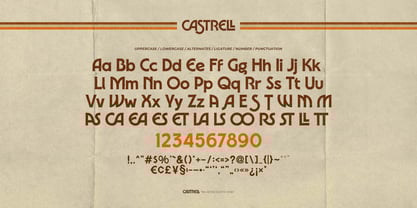 Castrell Font Poster 6