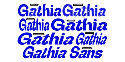 Gathia Sans Font Poster 3