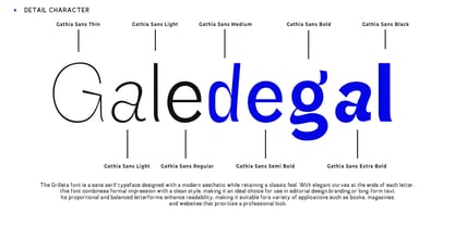 Gathia Sans Font Poster 9