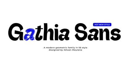Gathia Sans Font Poster 1