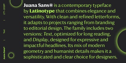 Juana Sans Font Poster 7