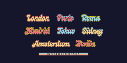 Mayke Font Poster 3