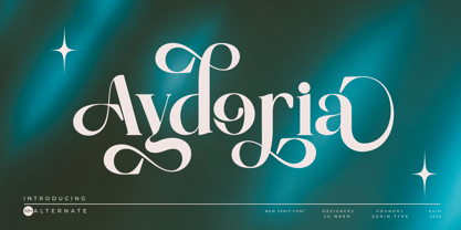 Aydoria Font Poster 1
