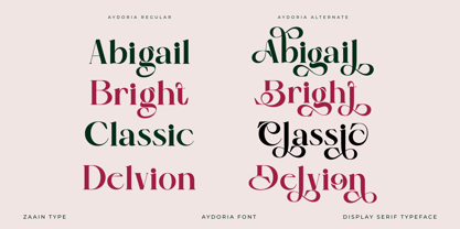 Aydoria Font Poster 8