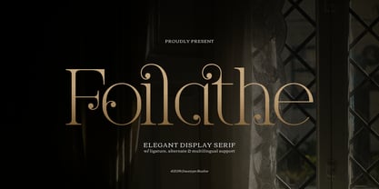 Foilathe Font Poster 1