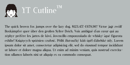 YT Cutline Font Poster 1
