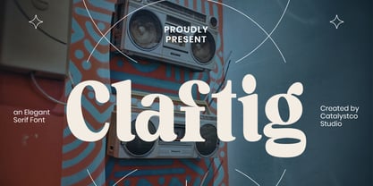 Claftig Font Poster 1