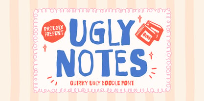 Ugly Notes Font Poster 1