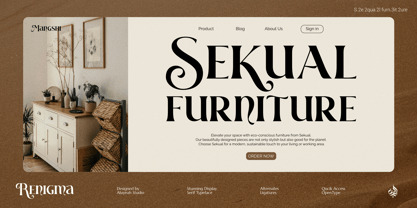 Al Renigma Font Poster 11