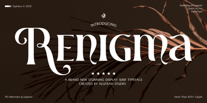 Al Renigma Font Poster 1