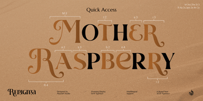 Al Renigma Font Poster 12