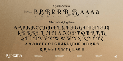 Al Renigma Font Poster 15