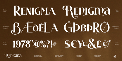Al Renigma Font Poster 13