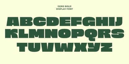 Gero Font Poster 4