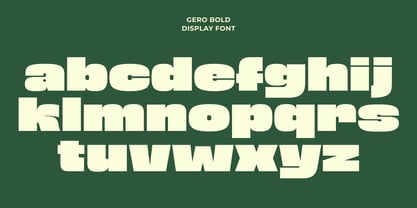 Gero Font Poster 5