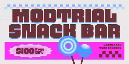 Cook Modtrial Font Poster 4