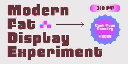 Cook Modtrial Font Poster 2