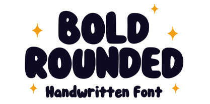 Bold Rounded Font Poster 1