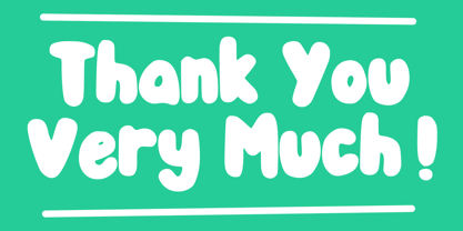 Bold Rounded Font Poster 5