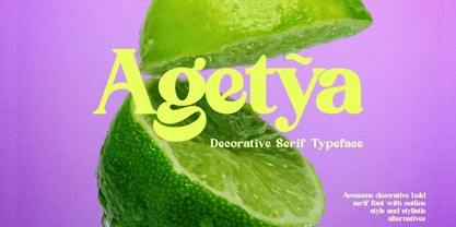 Agetya Font Poster 1