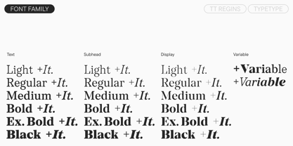 TT Regins Font Poster 4