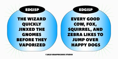 Cook Edgisp Font Poster 7