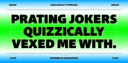 Cook Edgisp Font Poster 9