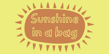 Sunshine in a bag Font Poster 1