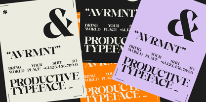 Avermont Font Poster 4