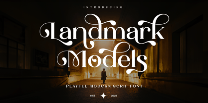 Landmark Models Font Poster 1