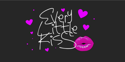 Every Little Kiss Font Poster 1