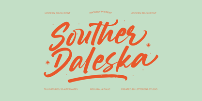 Souther Daleska Font Poster 1