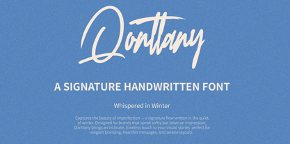 Qonttany Font Poster 2