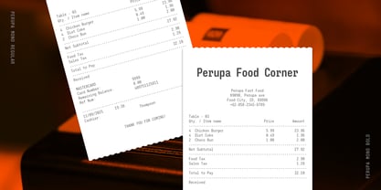 Perupa Mono Font Poster 10