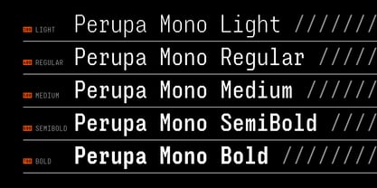 Perupa Mono Font Poster 3