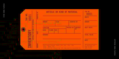 Perupa Mono Font Poster 8