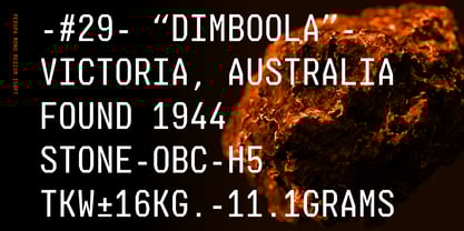 Perupa Mono Font Poster 2