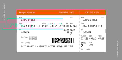 Perupa Mono Font Poster 5