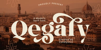 Qegafy Font Poster 1